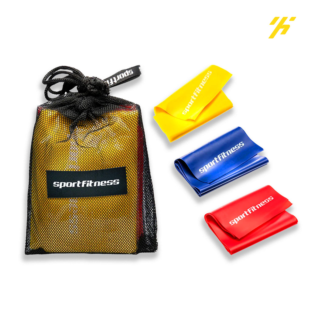 Set de Bandas Elásticas de Látex x3 | Sportfitness