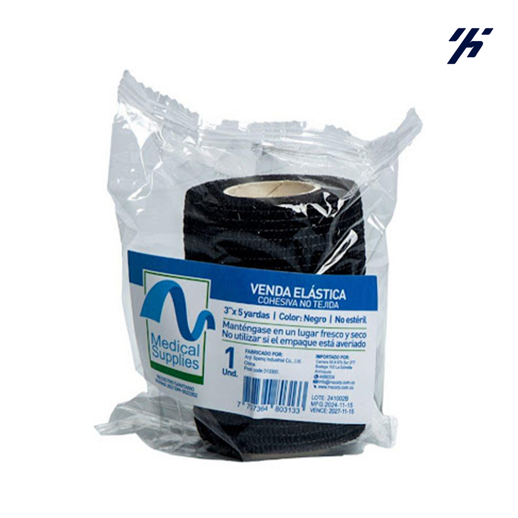 Venda Elástica Cohesiva 3" x 5 Yardas | Medical Supplies Corp.